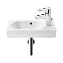Roca Meridian - Lave-mains 450x250 mm, avec trop-plein, trou pour robinetterie à droite, blanc A327248000