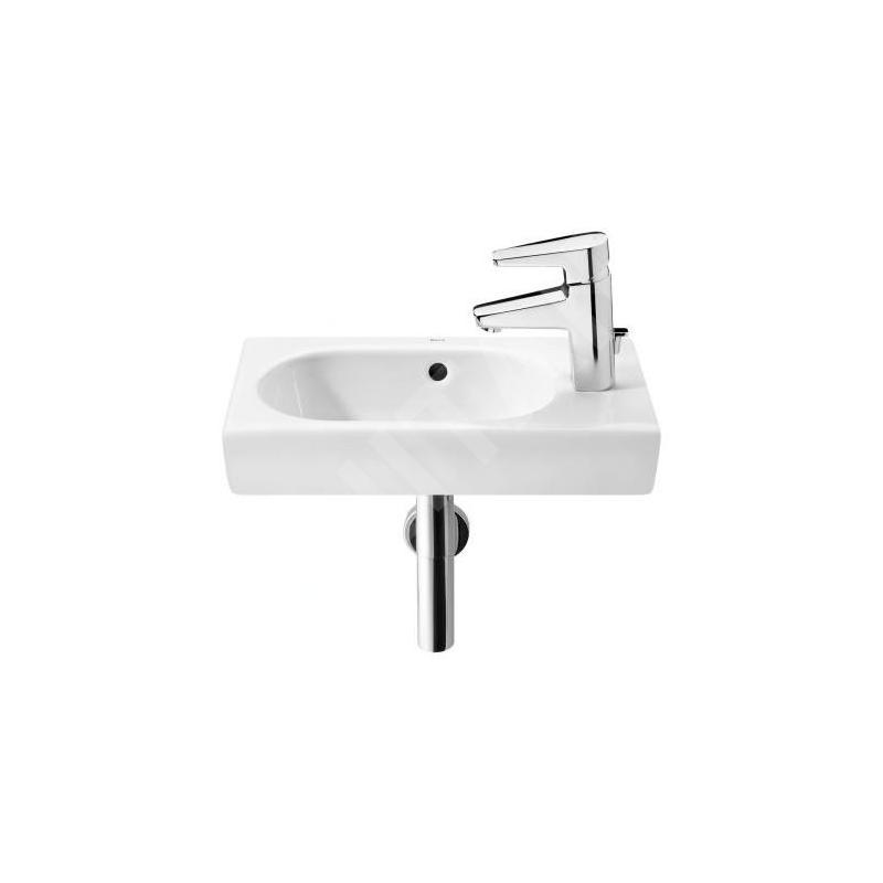 Roca Meridian - Lave-mains 450x250 mm, avec trop-plein, trou pour robinetterie à droite, blanc A327248000