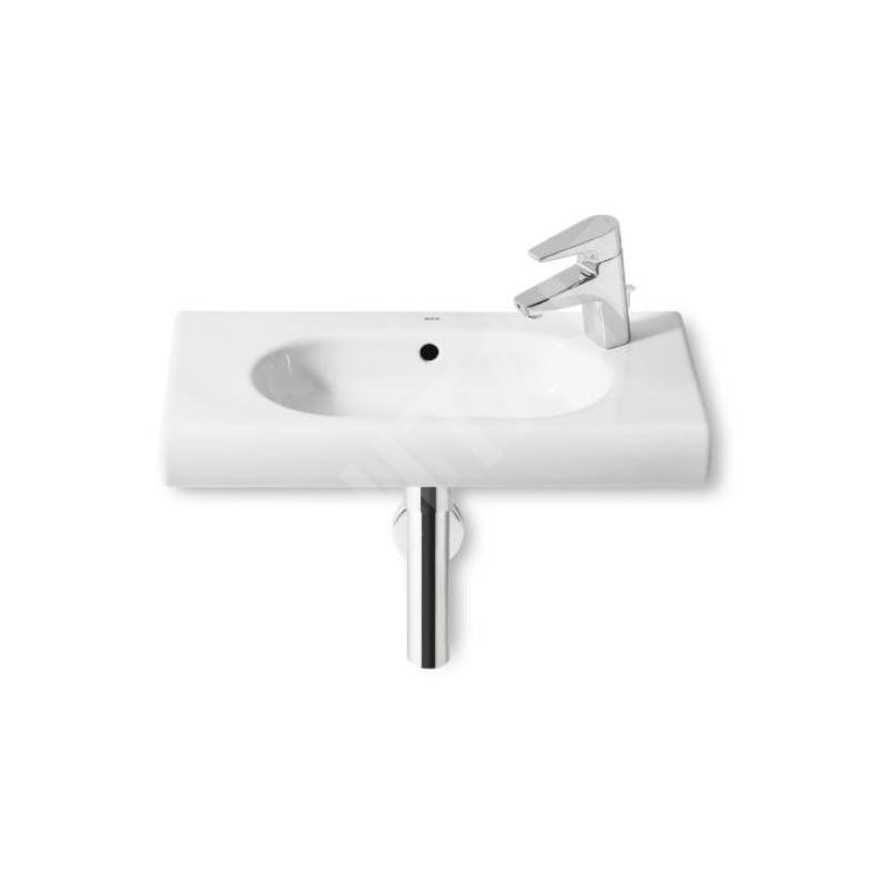 Roca Meridian - Lave-mains 600x320 mm, avec trop-plein, trou pour robinetterie, blanc A32724T000