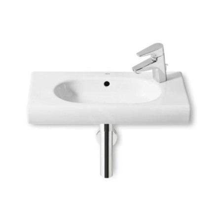 Roca Meridian - Lave-mains 600x320 mm, avec trop-plein, trou pour robinetterie, blanc A32724T000
