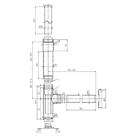 Roca Accessoires - Siphon design, titanium black A5064031CN