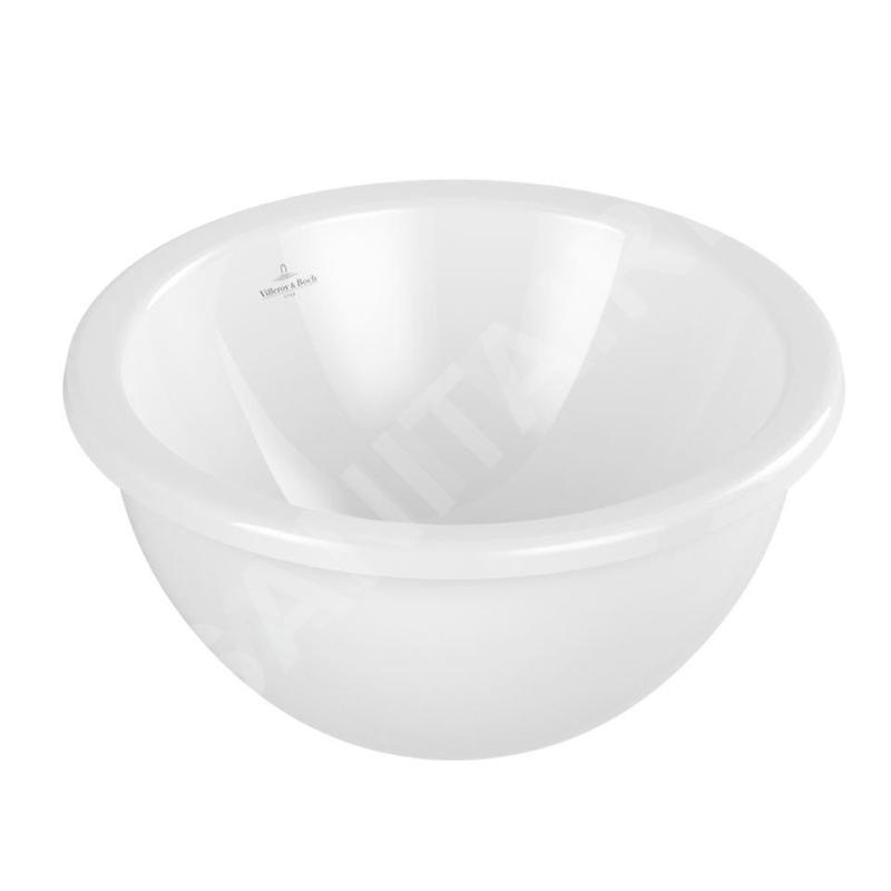 Villeroy & Boch Loop&Friends - Lavabo à encastrer, diamètre 330 mm, avec trop-plein, blanc alpin 4A510001 Villeroy & Boch Loop&Friends - Lavabo à encastrer, diamètre 330 mm, avec trop-plein, blanc alpin 4A510001