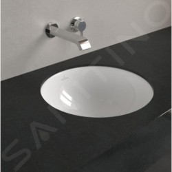 Villeroy & Boch Loop&Friends - Lavabo à encastrer, diamètre 330 mm, avec trop-plein, blanc alpin 4A510001