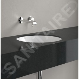 Villeroy & Boch Loop&Friends - Lavabo à encastrer, diamètre 330 mm, avec trop-plein, CeramicPlus, blanc alpin 4A5100R1