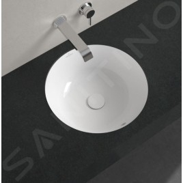 Villeroy & Boch Loop&Friends - Vasque à encastrer, diamètre 380 mm, avec trop-plein, blanc alpin 4A520001