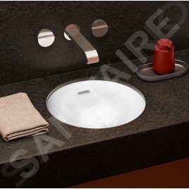 Villeroy & Boch Loop&Friends - Lavabo à encastrer, diamètre 380 mm, avec trop-plein, CeramicPlus, blanc alpin 4A5200R1