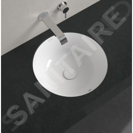 Villeroy & Boch Loop&Friends - Lavabo à encastrer, diamètre 380 mm, avec trop-plein, CeramicPlus, blanc alpin 4A5200R1