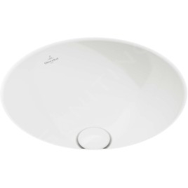 Villeroy & Boch Loop&Friends - Lavabo à encastrer, diamètre 380 mm, sans trop-plein, blanc alpin 4A520101