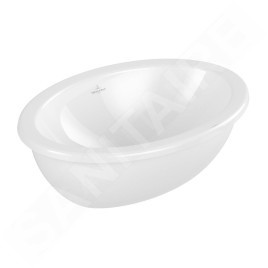 Villeroy & Boch Loop&Friends - Lavabo à encastrer, 430x280 mm, avec trop-plein, CeramicPlus, blanc alpin 4A5300R1