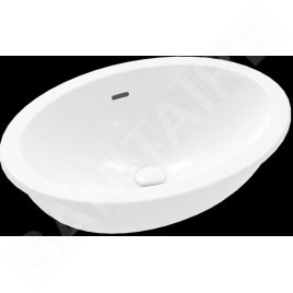 Villeroy & Boch Loop&Friends - Lavabo à encastrer, 560x380 mm, avec trop-plein, blanc alpin 4A550001