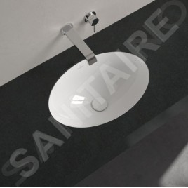 Villeroy & Boch Loop&Friends - Lavabo à encastrer, 560x380 mm, avec trop-plein, blanc alpin 4A550001