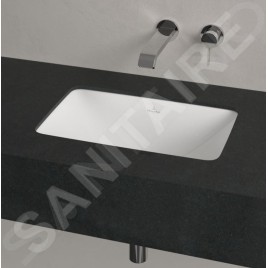 Villeroy & Boch Loop&Friends - Lavabo à encastrer, 450x280 mm, avec trop-plein, blanc alpin 4A560001