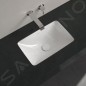 Villeroy & Boch Loop&Friends - Lavabo à encastrer, 615x380 mm, avec trop-plein, blanc alpin 4A580001