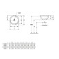Villeroy & Boch Loop&Friends - Lavabo à encastrer, diamètre 450 mm, sans trop-plein, blanc alpin 4A600101 Villeroy & Boch Loop&Friends - Lavabo à encastrer, diamètre 450 mm, sans trop-plein, blanc alpin 4A600101