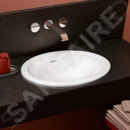 Villeroy & Boch Loop&Friends - Lavabo à encastrer, 505x365 mm, avec trop-plein, blanc alpin 4A610001