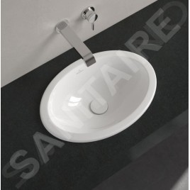 Villeroy & Boch Loop&Friends - Lavabo à encastrer, 660x470 mm, avec trop-plein, blanc alpin 4A630001