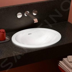Villeroy & Boch Loop&Friends - Lavabo à encastrer, 660x470 mm, avec trop-plein, CeramicPlus, blanc alpin 4A6300R1