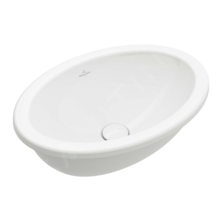 Villeroy & Boch Loop&Friends - Lavabo à encastrer, 660x470 mm, sans trop-plein, CeramicPlus, blanc alpin 4A6301R1