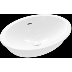 Villeroy & Boch Loop&Friends - Lavabo à encastrer, 570x410 mm, avec trop-plein, blanc alpin 4A620001