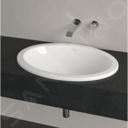 Villeroy & Boch Loop&Friends - Lavabo à encastrer, 570x410 mm, avec trop-plein, blanc alpin 4A620001