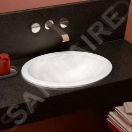 Villeroy & Boch Loop&Friends - Lavabo à encastrer, 570x410 mm, sans trop-plein, blanc alpin 4A620101