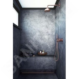 I-Drain AIO - Caniveau de douche avec étanchéité, longueur 95 mm, cuivre ID5A09501AIO1.RVS.K