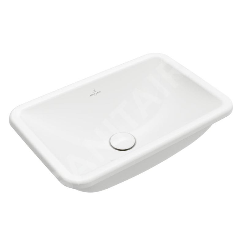 Villeroy & Boch Loop&Friends - Lavabo à encastrer, 605x410 mm, sans trop-plein, blanc alpin 4A650101 Villeroy & Boch Loop&Friends - Lavabo à encastrer, 605x410 mm, sans trop-plein, blanc alpin 4A650101