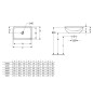 Villeroy & Boch Loop&Friends - Lavabo à encastrer, 675x450 mm, avec trop-plein, blanc alpin 4A660001