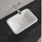 Villeroy & Boch Loop&Friends - Lavabo à encastrer, 675x450 mm, avec trop-plein, blanc alpin 4A660001