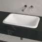 Villeroy & Boch Loop&Friends - Lavabo à encastrer, 675x450 mm, avec trop-plein, blanc alpin 4A660001