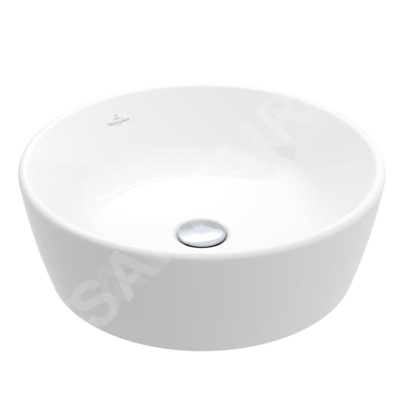 Villeroy & Boch Architectura - Vasque à poser, diamètre 450 mm, sans trop-plein, CeramicPlus, blanc alpin 5A2546R1 Villeroy & Boch Architectura - Vasque à poser, diamètre 450 mm, sans trop-plein, CeramicPlus, blanc alpin 5A2546R1