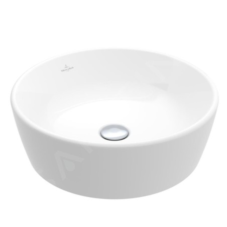 Villeroy & Boch Architectura - Vasque à poser, diamètre 450 mm, sans trop-plein, CeramicPlus, blanc alpin 5A2546R1