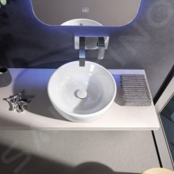 Villeroy & Boch Architectura - Vasque à poser, diamètre 450 mm, sans trop-plein, CeramicPlus, blanc alpin 5A2546R1