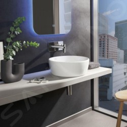 Villeroy & Boch Architectura - Vasque à poser, diamètre 450 mm, sans trop-plein, CeramicPlus, blanc alpin 5A2546R1