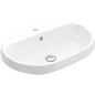 Villeroy & Boch Architectura - Lavabo à encastrer, 600x450 mm, avec trop-plein, trou de robinet, CeramicPlus, blanc alpin Villeroy & Boch Architectura - Lavabo à encastrer, 600x450 mm, avec trop-plein, trou de robinet, CeramicPlus, blanc alpin