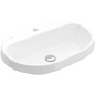 Villeroy & Boch Architectura - Lavabo à encastrer, 600x450 mm, sans trop-plein, trou de robinet, CeramicPlus, blanc alpin