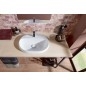 Villeroy & Boch Architectura - Lavabo à encastrer, 600x450 mm, sans trop-plein, trou de robinet, CeramicPlus, blanc alpin