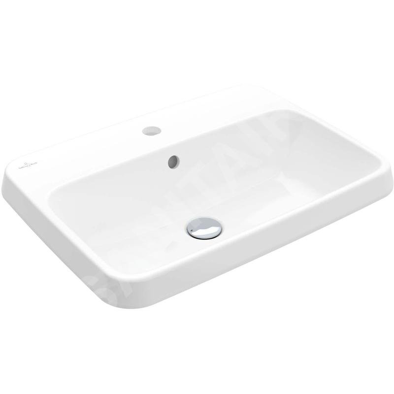 Villeroy & Boch Architectura - Lavabo à encastrer, 600x450 mm, avec trop-plein, trou pour robinet, blanc alpin 5A676001 Villeroy & Boch Architectura - Lavabo à encastrer, 600x450 mm, avec trop-plein, trou pour robinet, blanc alpin 5A676001