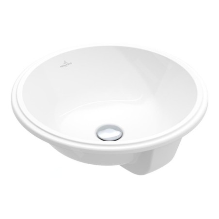 Villeroy & Boch Architectura - Lavabo à encastrer, diamètre 400 mm, avec trop-plein, blanc alpin 5A754501