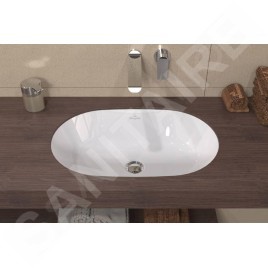 Villeroy & Boch Architectura - Lavabo à encastrer, 570x375 mm, avec trop-plein, blanc alpin 5A766001
