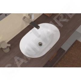 Villeroy & Boch Architectura - Lavabo à encastrer, 570x375 mm, avec trop-plein, blanc alpin 5A766001