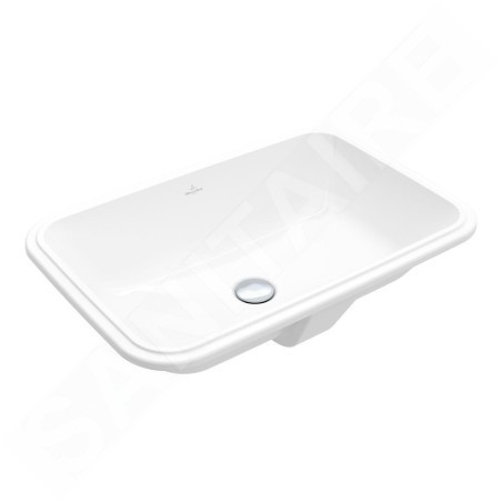 Villeroy & Boch Architectura - Lavabo à encastrer, 560x360 mm, sans trop-plein, blanc alpin 5A776101