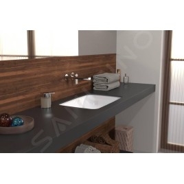 Villeroy & Boch Architectura - Lavabo à encastrer, 560x360 mm, sans trop-plein, CeramicPlus, blanc alpin 5A7761R1