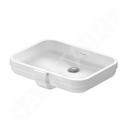 Duravit Soleil by Starck - Lavabo 490x350 mm, encastrable, avec trop-plein, sans trou pour robinet, blanc 0397490060