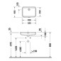 Duravit Soleil by Starck - Lavabo 490x350 mm, encastrable, avec trop-plein, sans trou pour robinet, blanc 0397490060 Duravit Soleil by Starck - Lavabo 490x350 mm, encastrable, avec trop-plein, sans trou pour robinet, blanc 0397490060