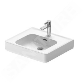 Duravit Soleil by Starck - Lavabo 550x480 mm, avec trop-plein, trou pour robinet, blanc 2376550000
