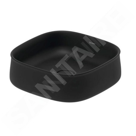 Duravit Zencha - Lavabo à poser 420x420 mm, sans trop-plein, DuraCeram, anthracite mat 2373421379