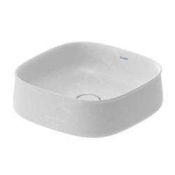 Duravit Zencha - Lavabo à poser, 420x420 mm, sans trop-plein, DuraCeram, blanc mat 2373423279