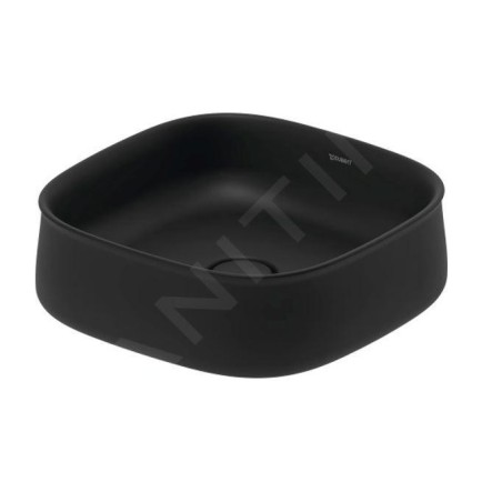 Duravit Zencha - Lavabo à poser 420x420 mm, sans trop-plein, DuraCeram, WonderGliss, anthracite mat 23734213791