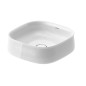 Duravit Zencha - Lavabo à poser 420x420 mm, sans trop-plein, trou pour robinet, DuraCeram, WonderGliss, blanc 23734200791 Duravit Zencha - Lavabo à poser 420x420 mm, sans trop-plein, trou pour robinet, DuraCeram, WonderGliss, blanc 23734200791